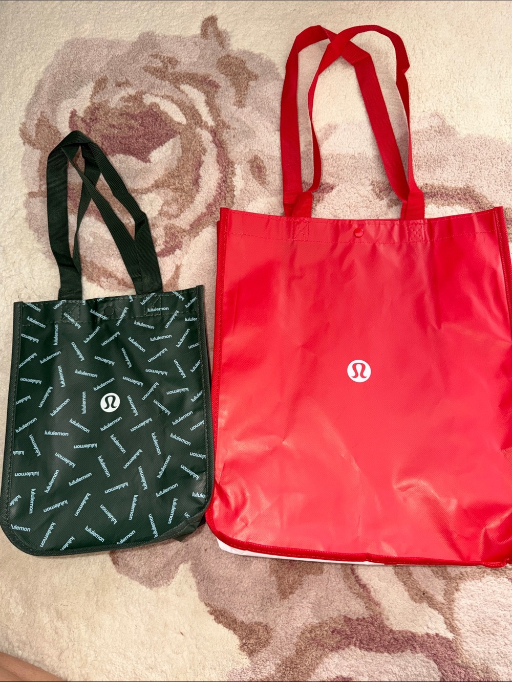 Lululemon Reusable Shopping Bags, Set of 2